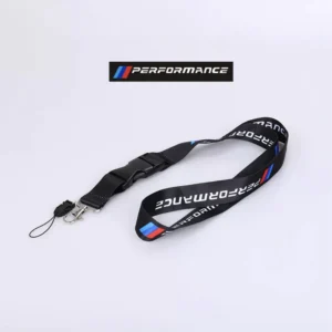 Lanyard Car Keys Keyring IDENTITY CARTES Neck Straps For BMW M performance Accessories black