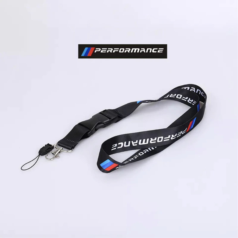 Car Key Strap ID Card Holder Neck Strap For BMW M performance Accesorios negro