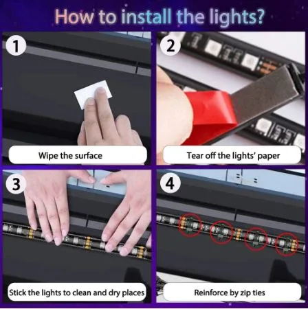 néon led voiture multi couleur toutes voitures 2 néon led voiture multi couleur toutes voitures 2