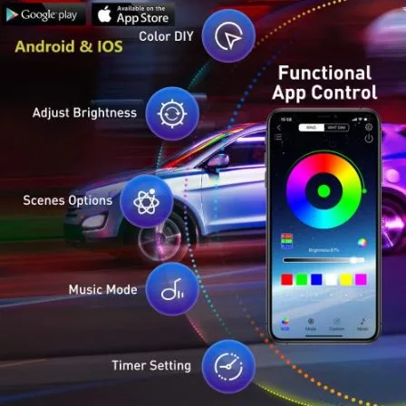 néon led voiture multi couleur toutes voitures apllication néon led voiture multi couleur toutes voitures apllication