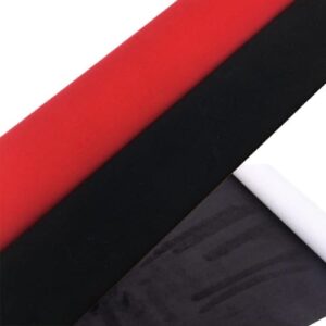 Black and red adhesive Alcantara