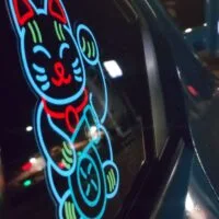 Lucky CAT luminous stickers