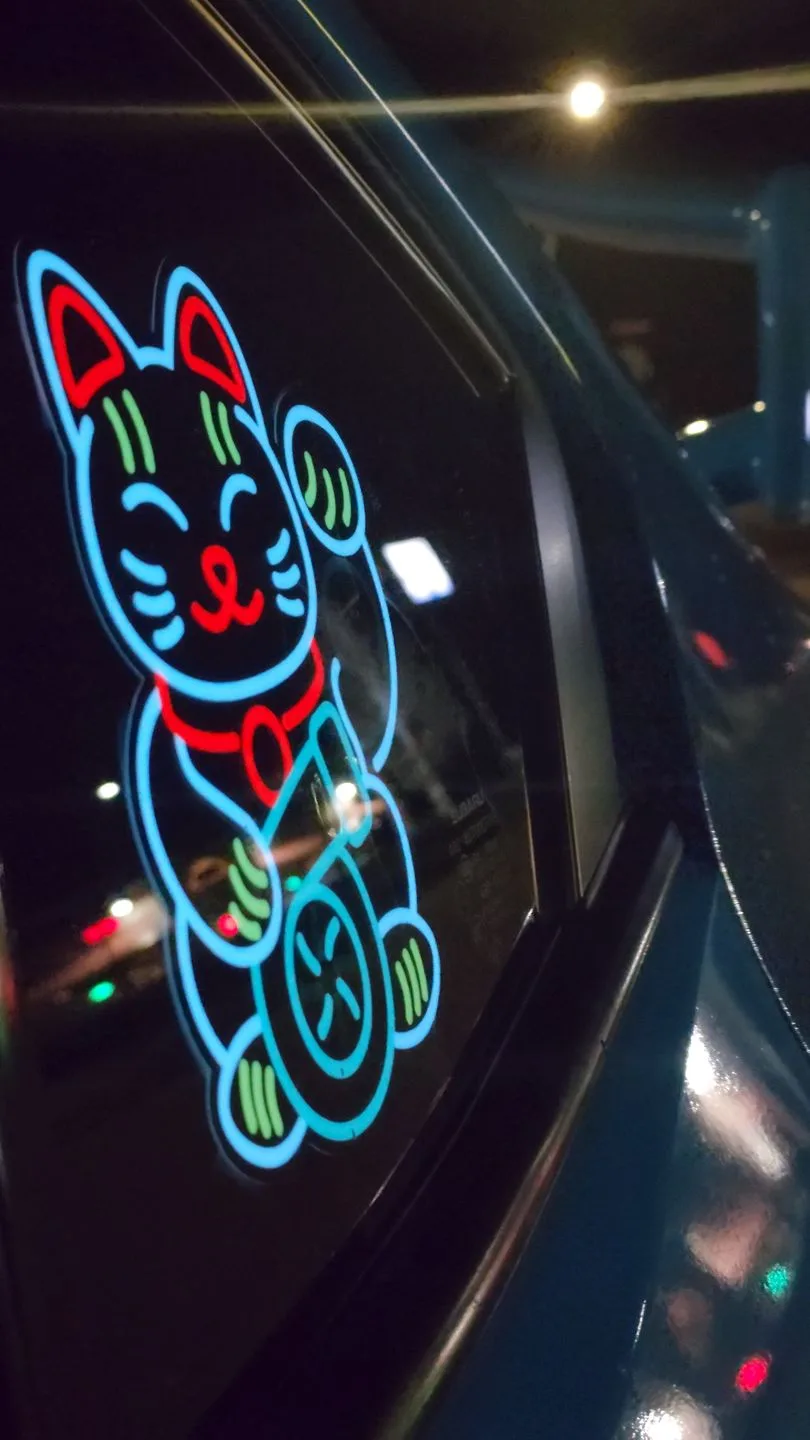 Lucky CAT luminous stickers