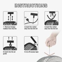 Flat tire repair instructions