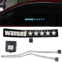 Wanted Luminous Tuning car window stickers