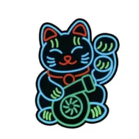 Car stickers Tuning Lumineux CHAT blue