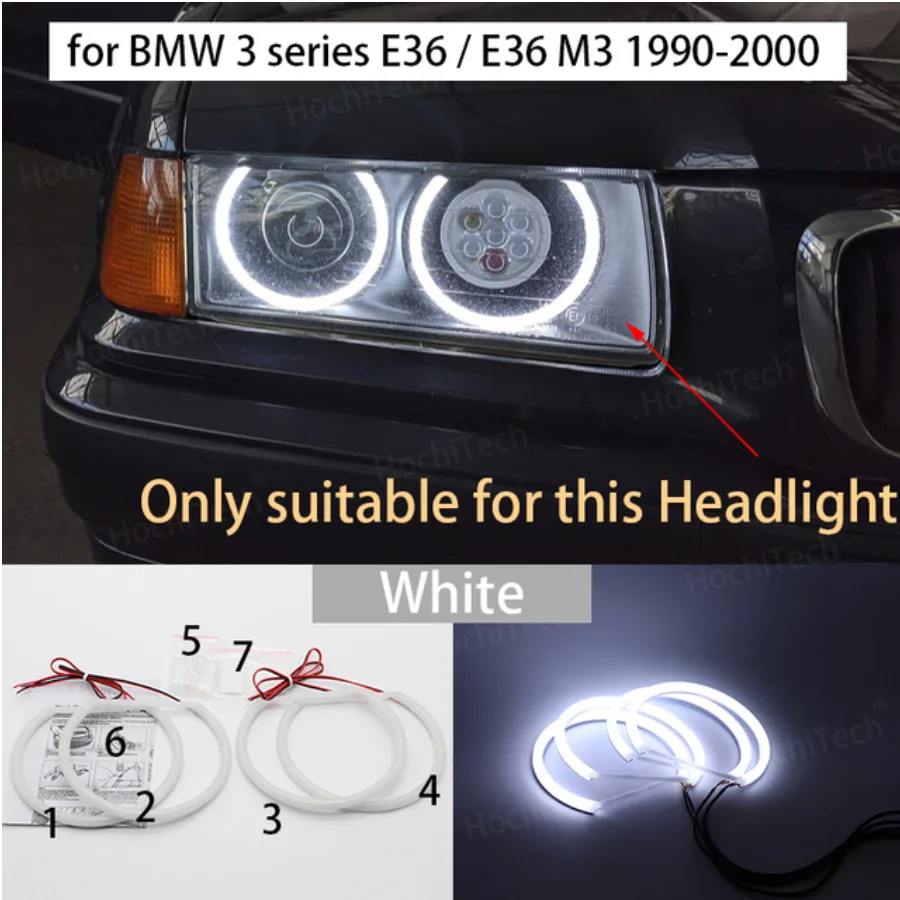 Angel Eyes BMW M3 E36 white Angel Eyes BMW M3 E36 white