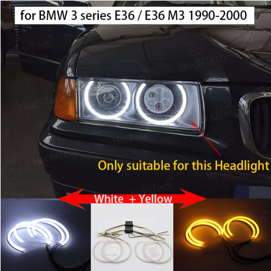 Angel Eyes BMW M3 E36 white yellow Angel Eyes BMW M3 E36 white yellow