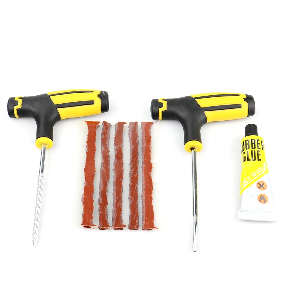 Kit professionnel kit de réparation de pneus tubeless de voiture patch aiguille