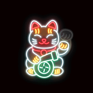 Car sticker Tuning Luminous cat