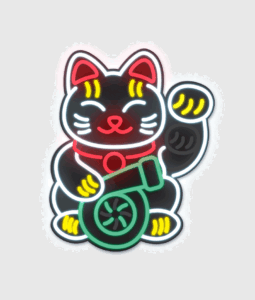 Car stickers Luminous Tuning cat gif