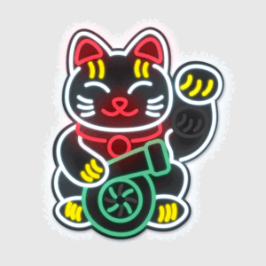 Car stickers Luminous Tuning cat gif