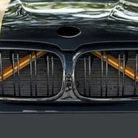 bmw orange grille trim