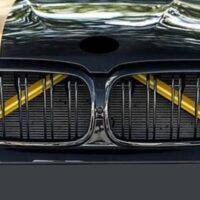 bmw yellow grille trim