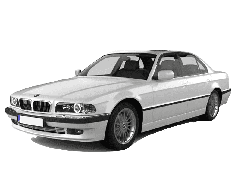 Bmw Serie 7 E38 blanco sin fondo PNG