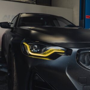 BMW M2 G87 Serie 2 G42 pre LCI Estilo CSL Amarillo Luces diurnas LED M2 m235i & m240i (2021)