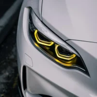 BMW M2 F87 LCI CSL Style yellow daytime running lights (2017-2020)