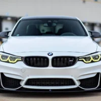 BMW M3 M4 F80, F82, F83 LCI Style CSL Yellow Daytime Running Lights LED Angel eyes (2017-2020)