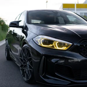 BMW 1 series F40, F41 LCI CSL Style yellow daytime running lights (2019)