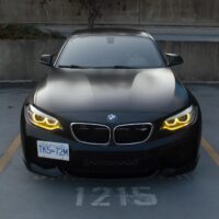 BMW 2 series F22, F23 pre LCI CSL Style yellow daytime running lights (2014-2017)