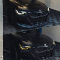 BMW M2 G87 + Series 2 G42 Yellow DRL vs White OEM DRL before/after