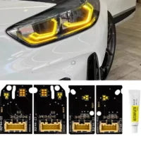 LED plate yellow m135i & m140i BMW serie 1 F40, F41 Style CSL daytime running lights