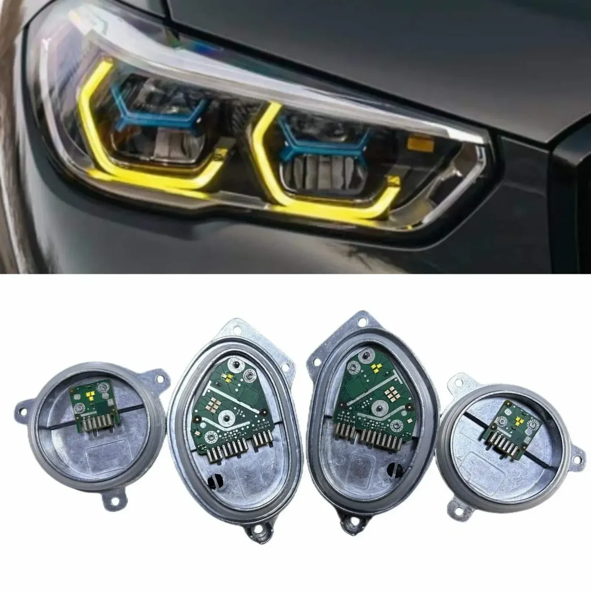 DRL BOARD BMW X5M & X5 - Amarillo Led Faros PCB