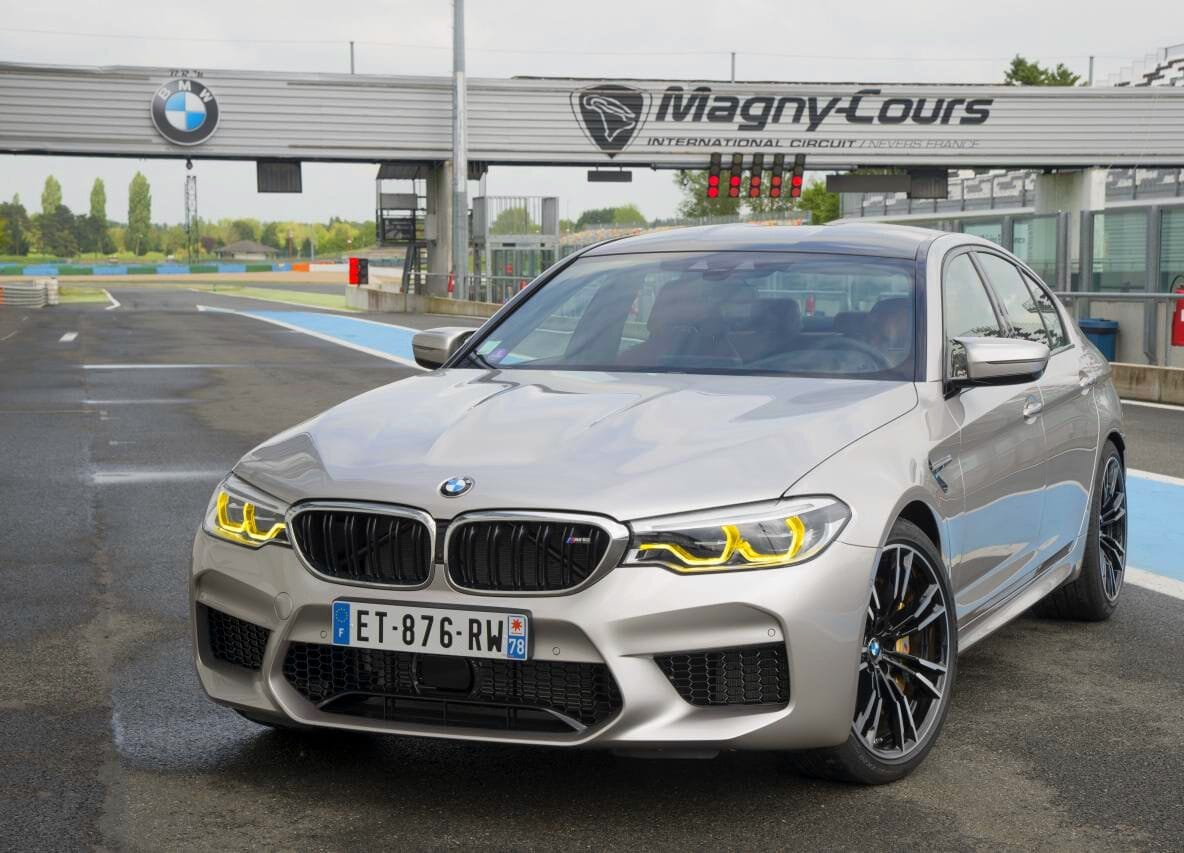 Yellow LED headlights BMW M5 F90 2017-2023 Pre LCI Yellow LED headlights BMW M5 F90 2017-2023 Pre LCI