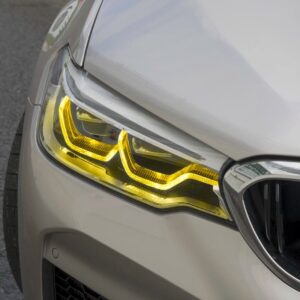 Phares jaunes LED BMW M5 F90 Série 5 2017-2023 Pré LCI