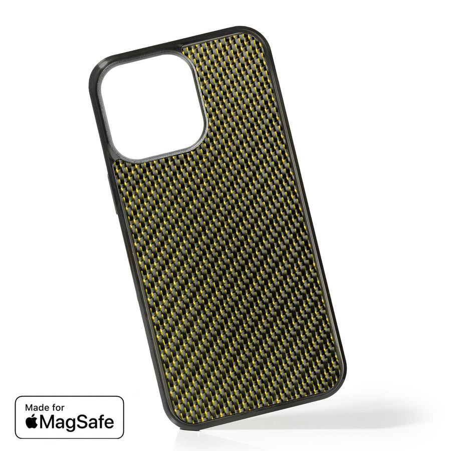 Iphone shell woven carbon fiber Gold Iphone shell woven carbon fiber Gold