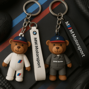 bmw-keychain-bears-on-carbon-spoiler