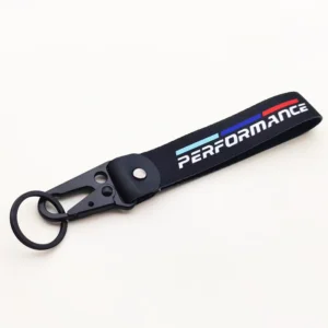 BMW Genuine Leather M Competition Car Keychain – Exclusive German-Made Key Ring