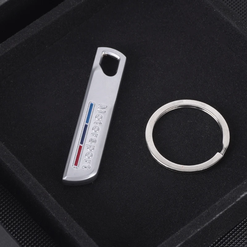 porte clefs racing chrome Motorsport bleu rouge porte clefs racing chrome Motorsport bleu rouge
