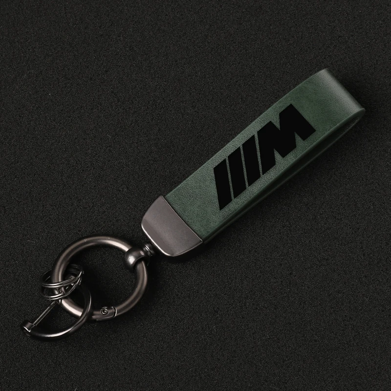 key-ring-bmw-m-vert-fonce-cuir-rare-motorsport-macote key-ring-bmw-m-vert-fonce-cuir-rare-motorsport-macote