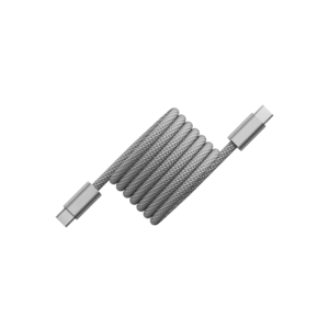 Cable Magnétique tréssé Argent Apple Iphone USB C - USB C