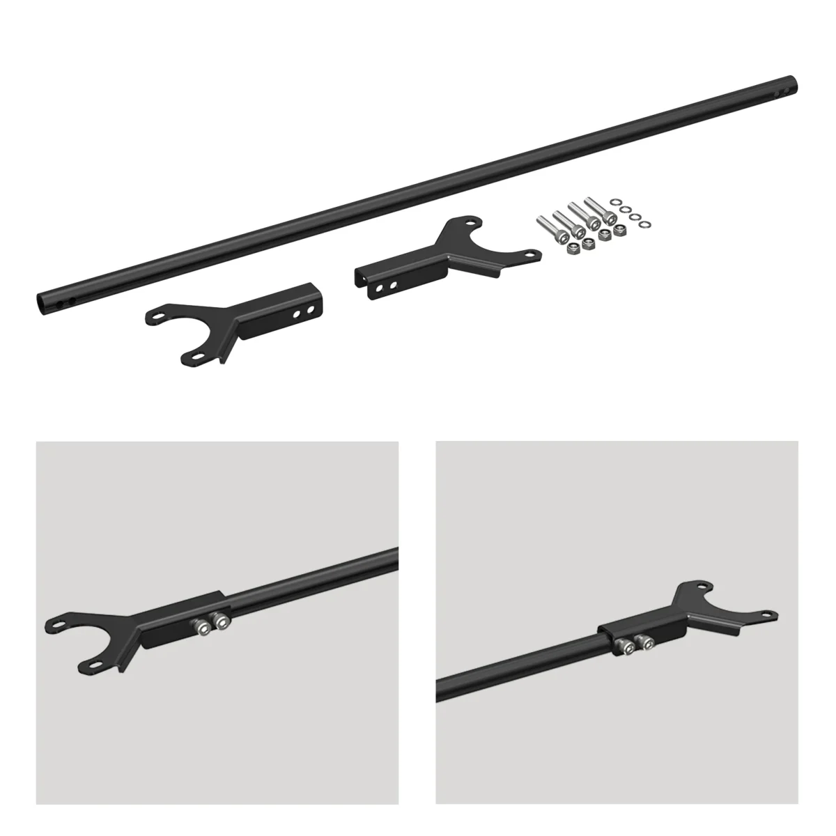 Vue complète de la barre anti-rapprochement arrière pour BMW E46