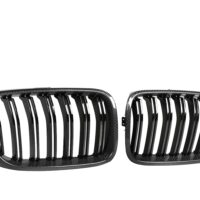 Calandre Fibre de Carbone BMW X3 F25 X4 F26 Double Lames