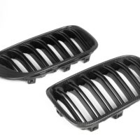 Calandre Fibre de Carbone BMW X3 F25 X4 F26 Paire Complète