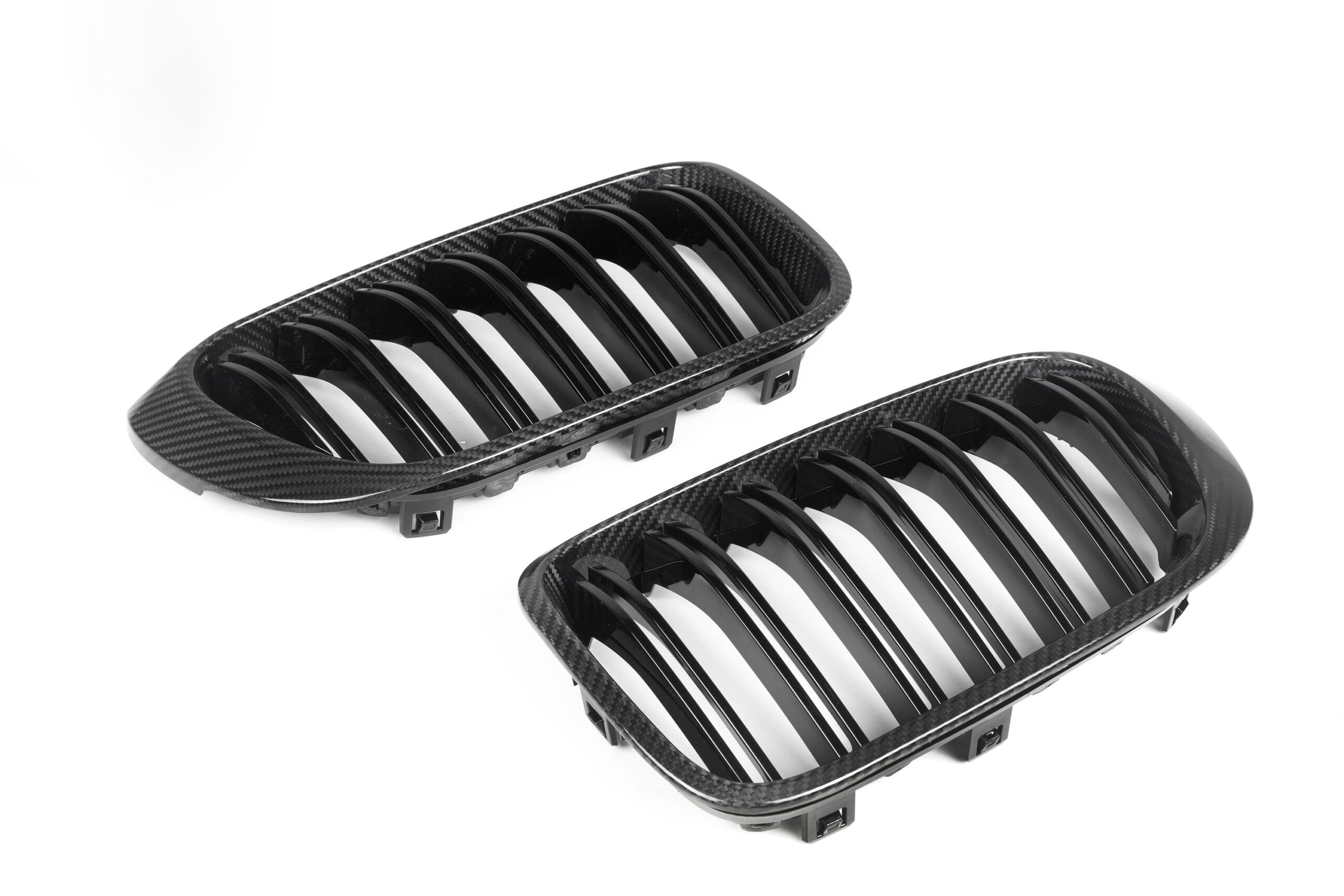 Calandre Fibre de Carbone BMW X3 F25 X4 F26 Paire Complète