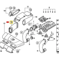 Emplacement de l'admission d'air BMW E90 E91 M47