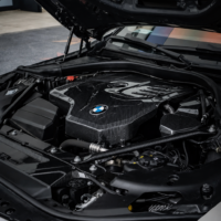 Détail Fibre de Carbone Jambes de Force BMW