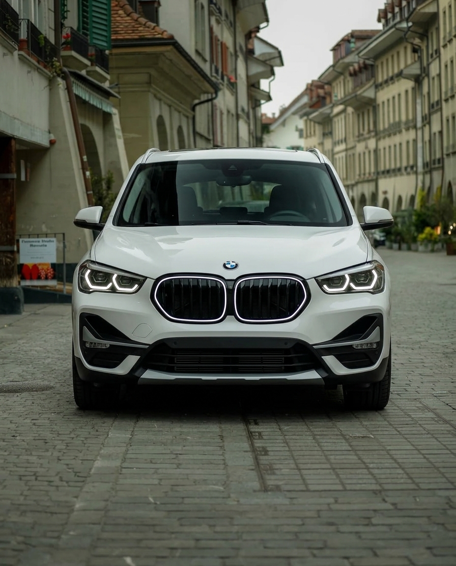 calandre led BMW X1 F48 LCI 2019 2022 vue avant 3 4
