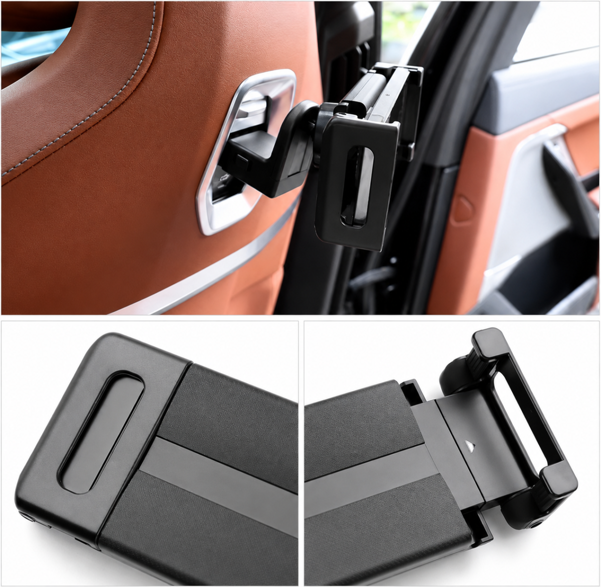 support tablette telephone voiture fixation appui tete reglable
