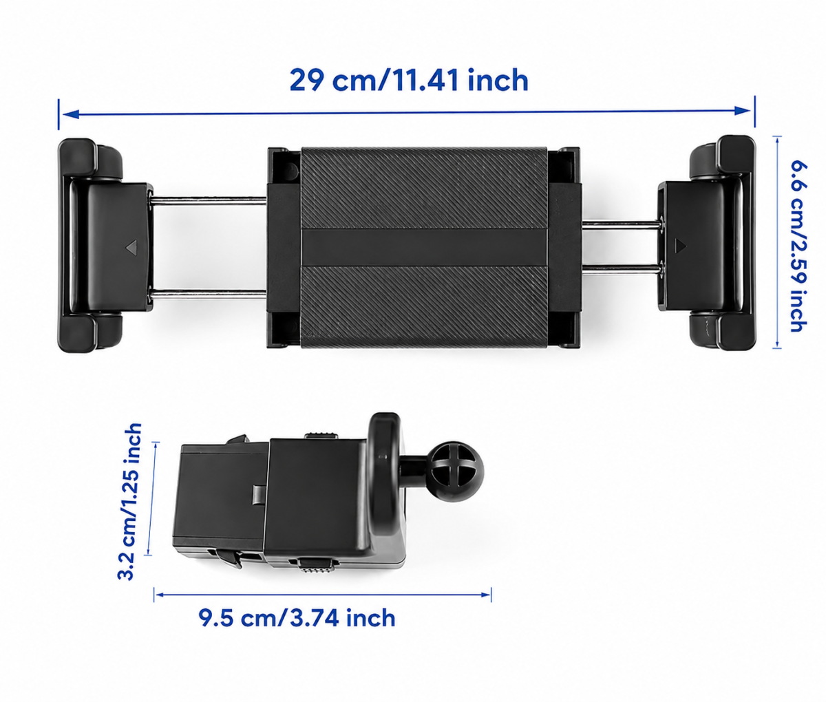 support tablette voiture dimensions fixation appui tete