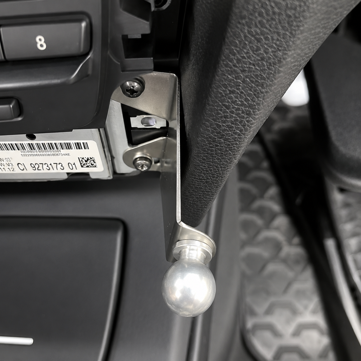 Soporte para teléfono BMW E90, E91, E92, E93; fijación OEM en el interior