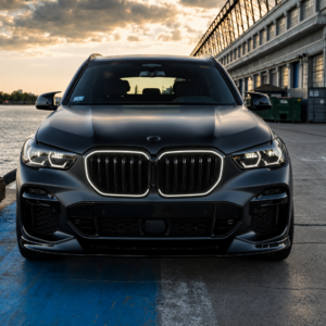 Calandre BMW X5 G05 : X6 G06 LED Iconic Glow – Noir Brillant – Vue de face
