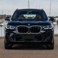 bmw x3 g01 x3m f97 lci calandre led iconic glow noir brillant vue avant